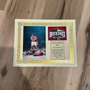 Muhammad Ali autographed photo
